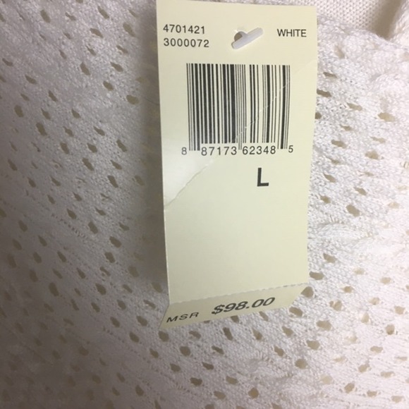 Max Studio Shrug White Size Large - Picture 7 of 16